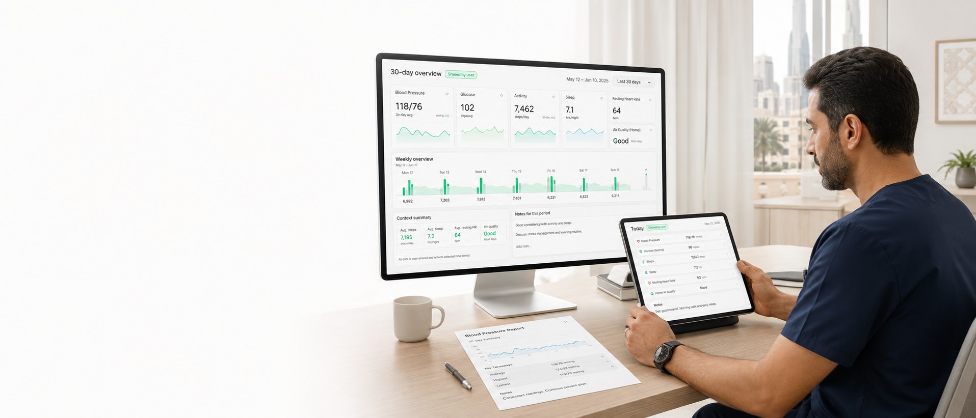 SYLTRA HEALTH in a connected smart home with watches and wearables
